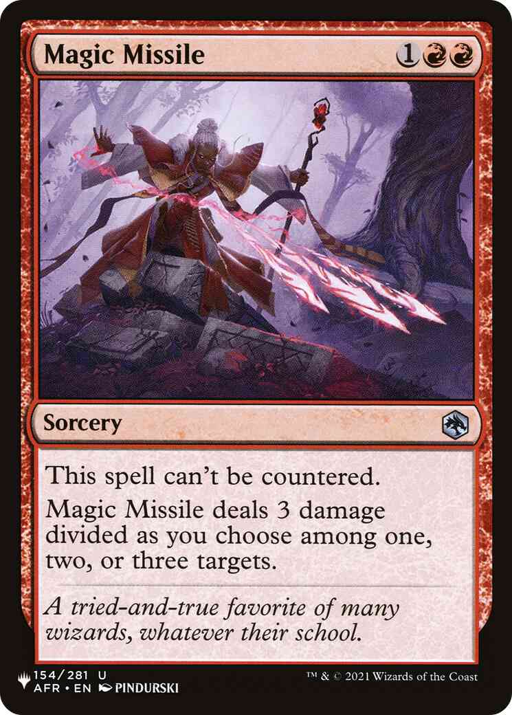 Magic Missile [AFR-154] [The List] [Non-Foil]