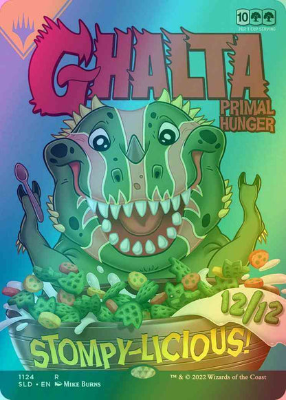 Ghalta, Primal Hunger // Ghalta, Primal Hunger [1124] [Borderless] [Just Add Milk] [Secret Lair Drop] [Foil]