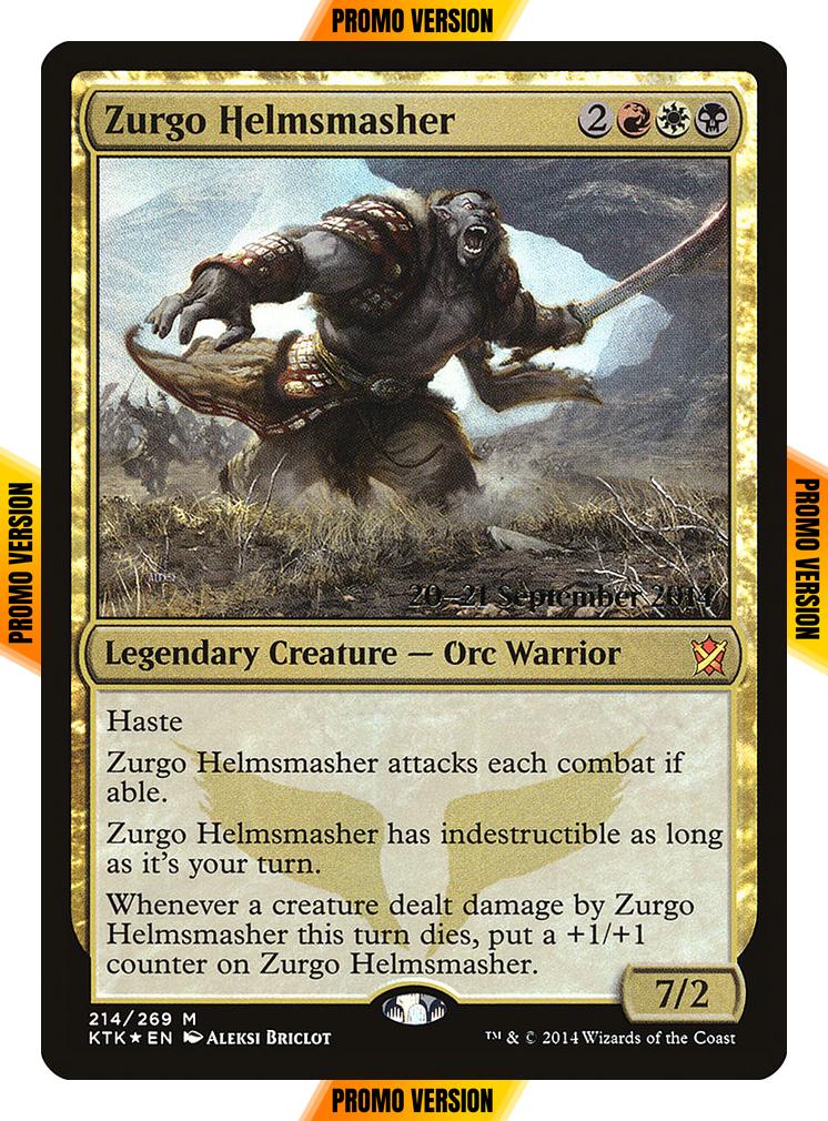 Zurgo Helmsmasher [214s] [Khans of Tarkir Promos] [Foil]