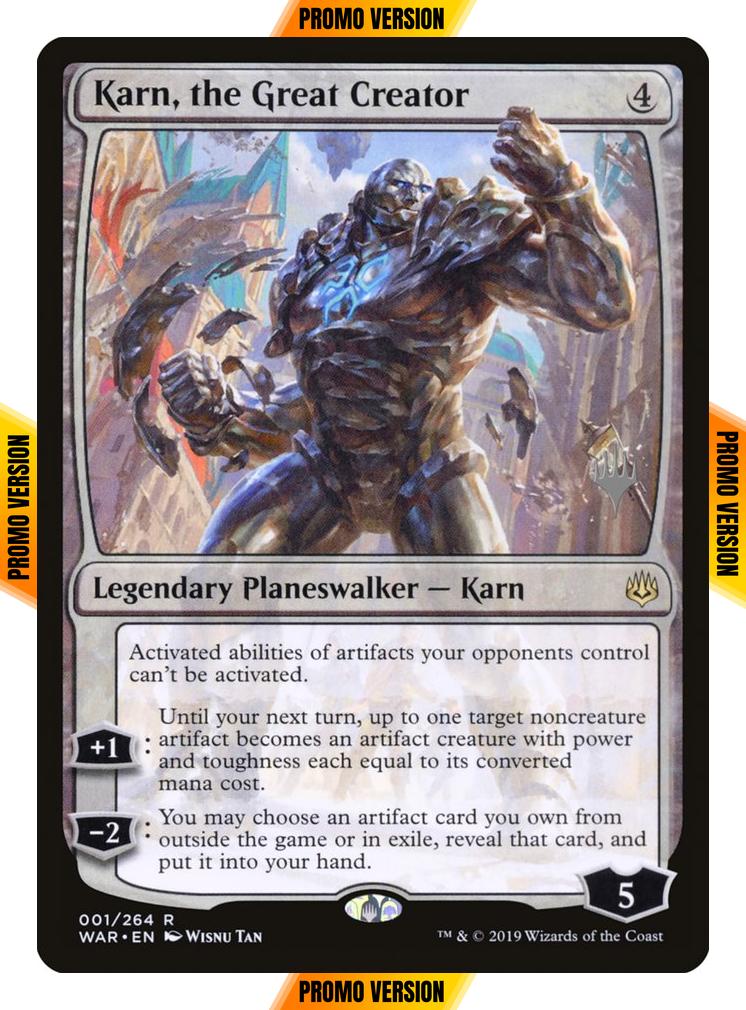 Karn, the Great Creator [Promo Pack] [1p] [War of the Spark Promos] [Foil]