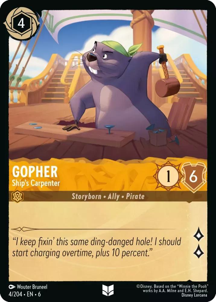 Gopher - Ship's Carpenter - 4/204 [Azurite Sea] [Non-Foil]