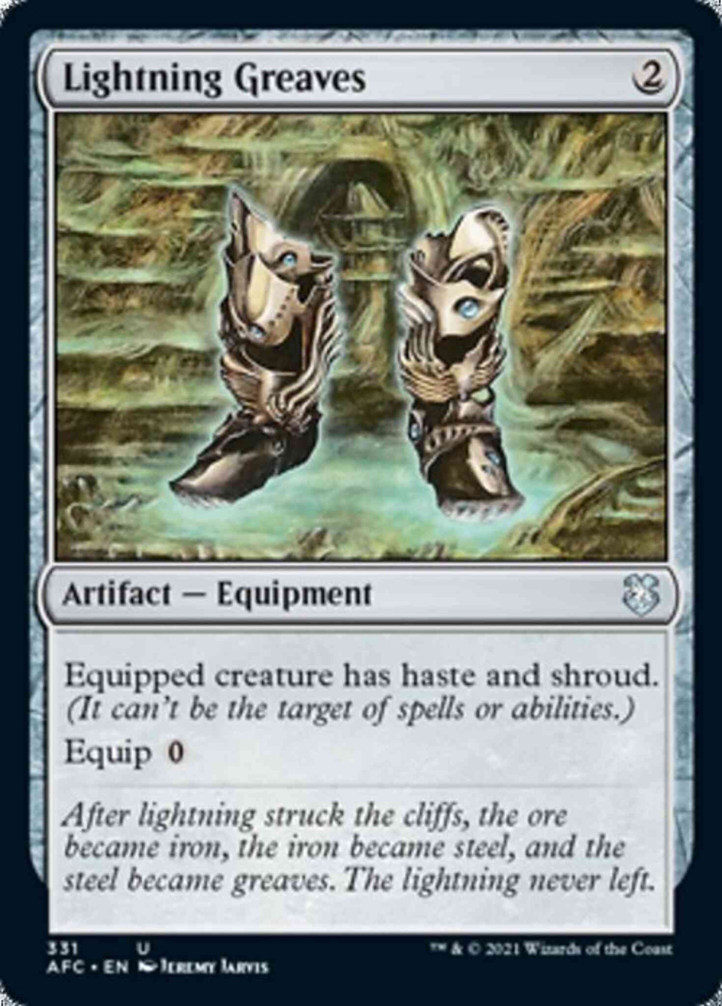 Lightning Greaves [331] [Adventures in the Forgotten Realms Commander] [Non-Foil]