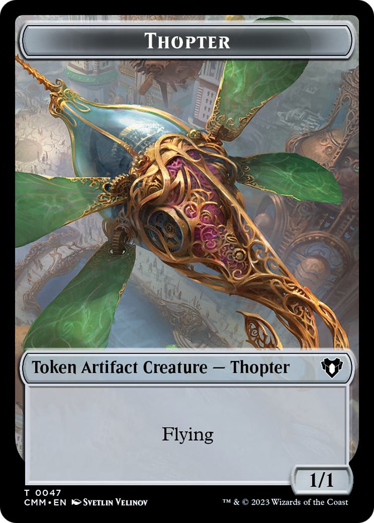 Kor Soldier Token (08) // Thopter Token (47) [Commander Masters: Tokens] [Non-Foil]