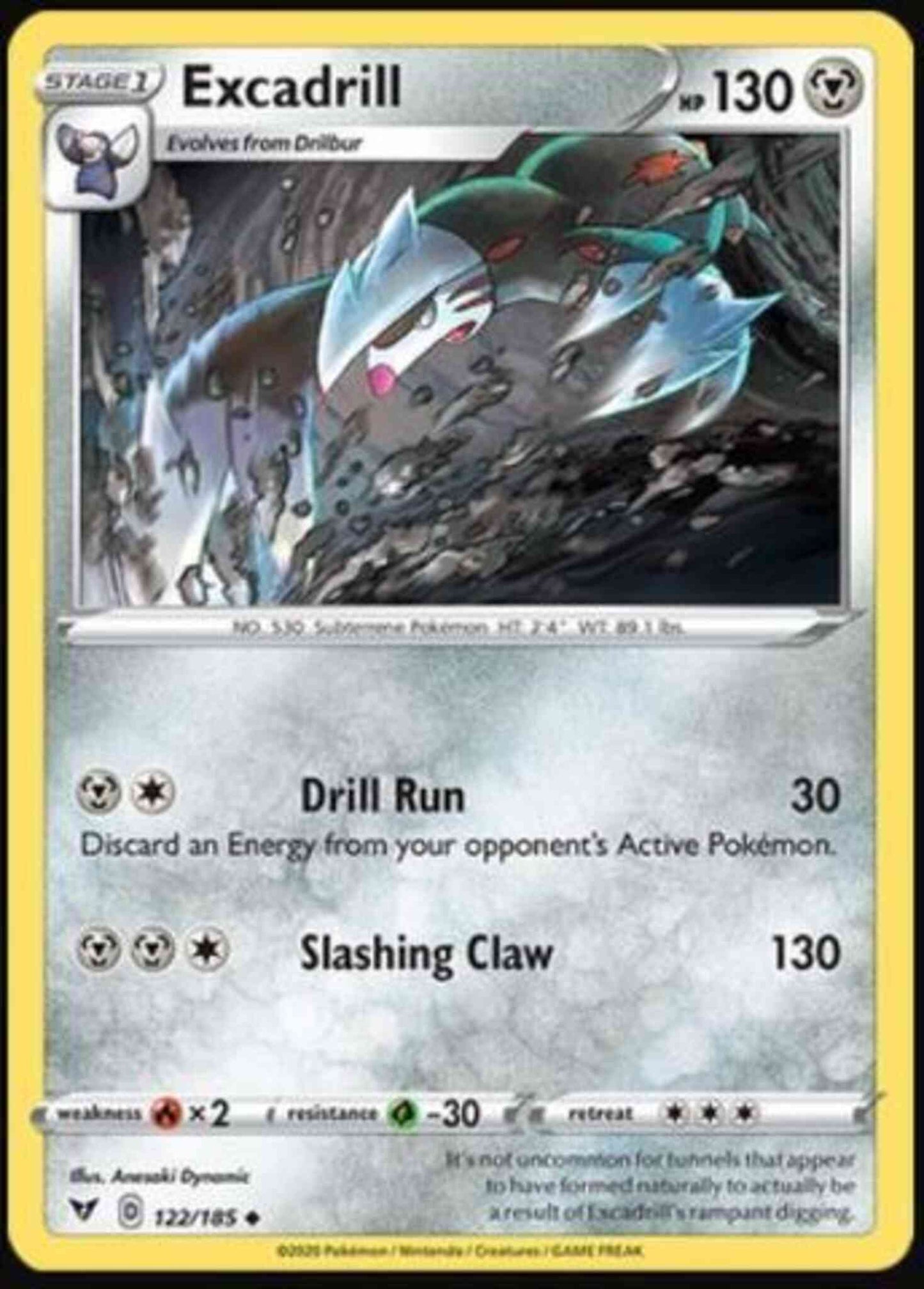 Excadrill - 122/185 - Uncommon [swsh4-122] [Non-Holo]