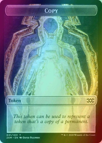 Copy Token (31) // Saproling Token (17) [Double Masters Tokens] [Foil]
