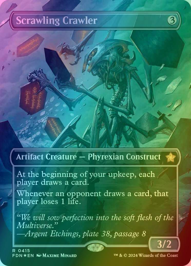 Scrawling Crawler [415] [Borderless] [Foundations] [Mana Foil]