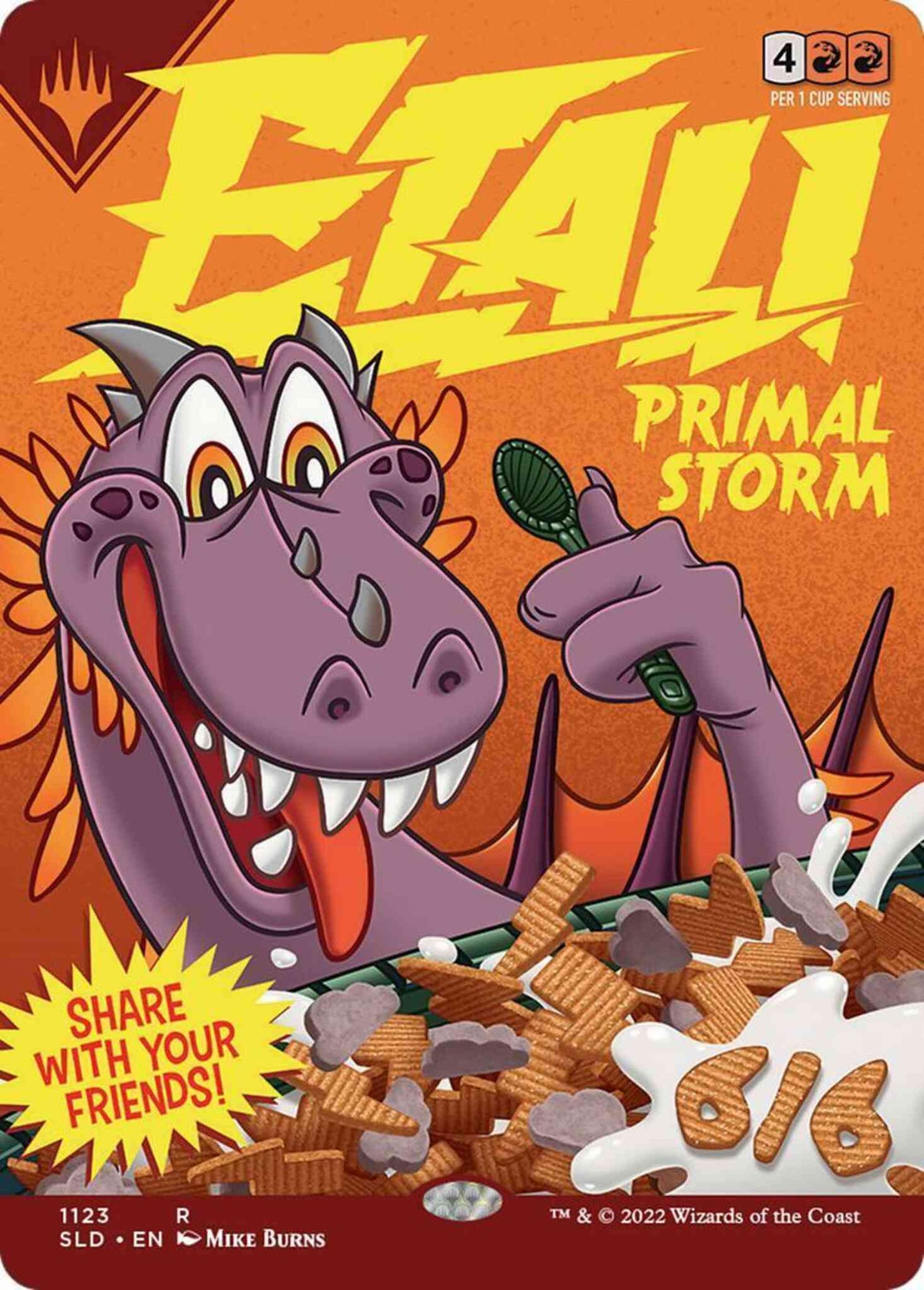 Etali, Primal Storm // Etali, Primal Storm [1123] [Borderless] [Just Add Milk] [Secret Lair Drop] [Non-Foil]