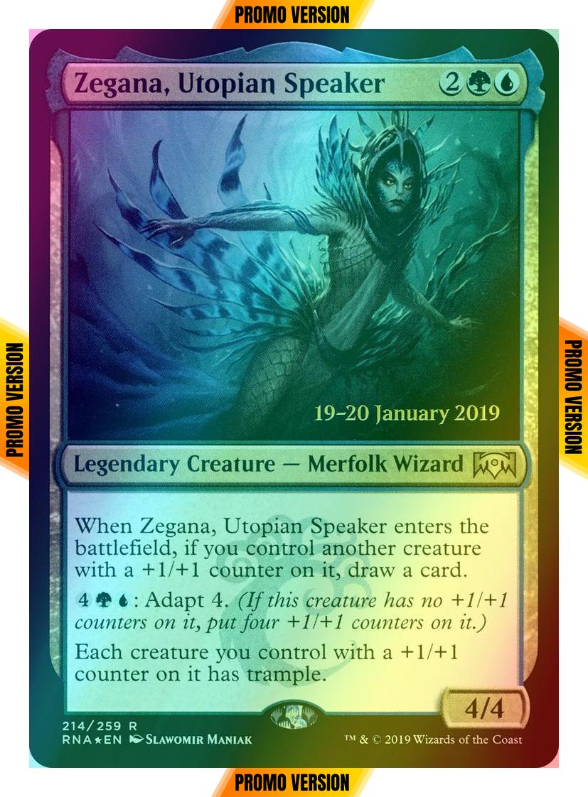 Zegana, Utopian Speaker [214s] [Ravnica Allegiance Promos] [Foil]