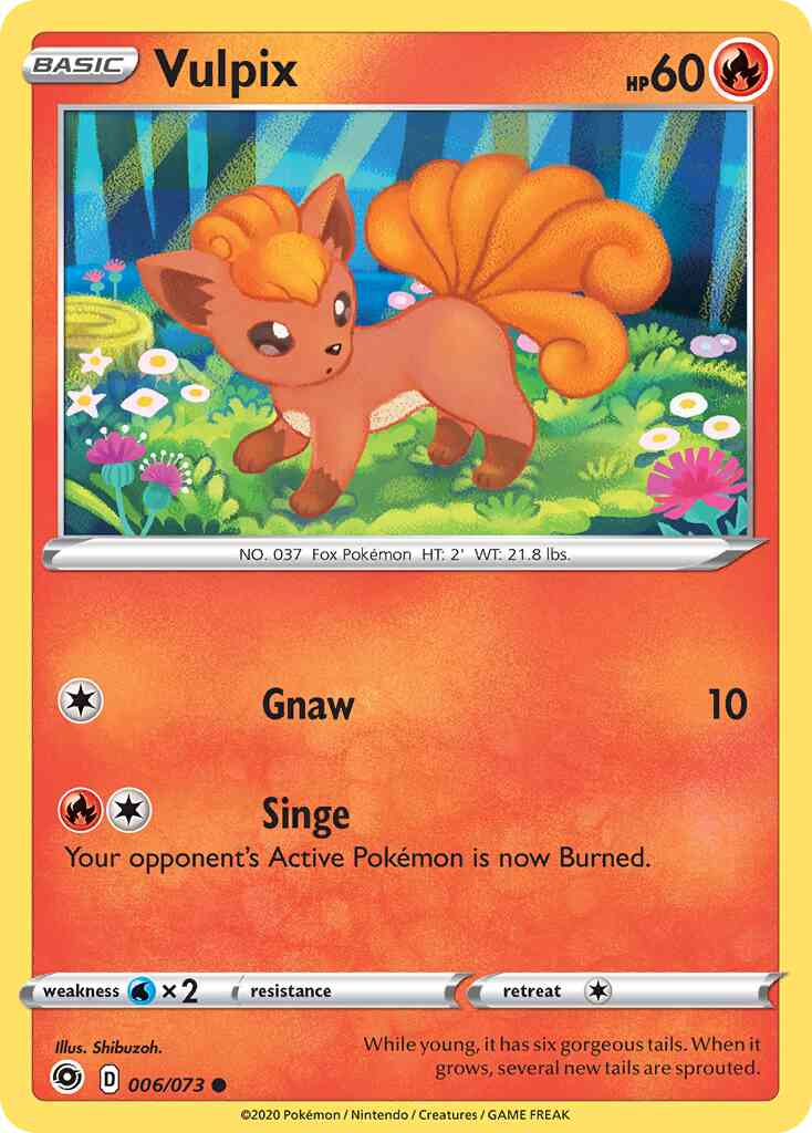Vulpix - 006/073 - Common [swsh35-006] [Reverse Holo]