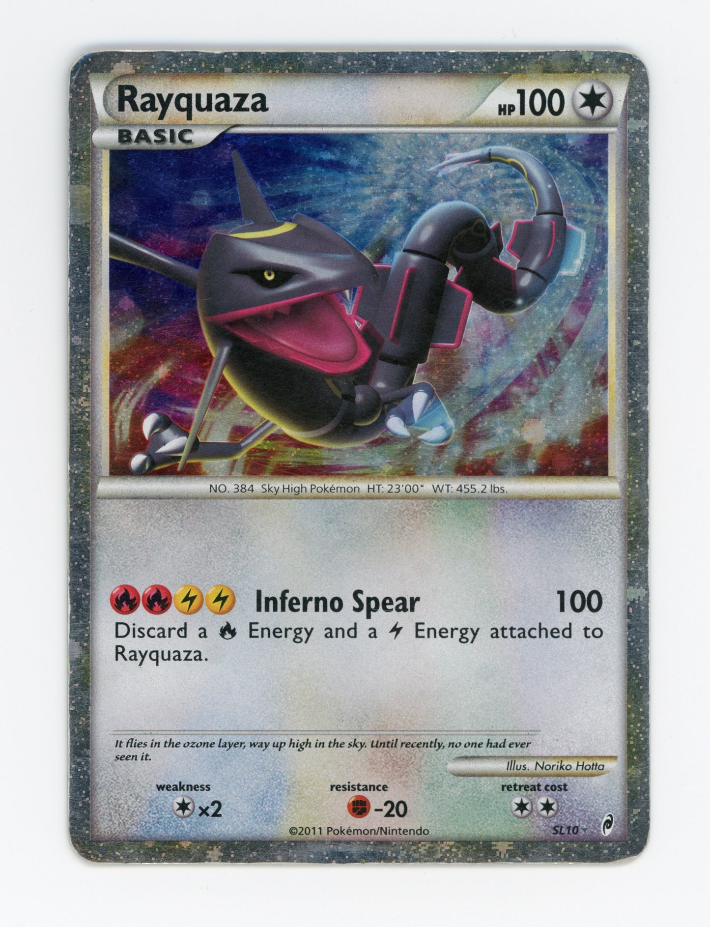 Rayquaza — Damaged|Rare Holo|Holo — ID 19047