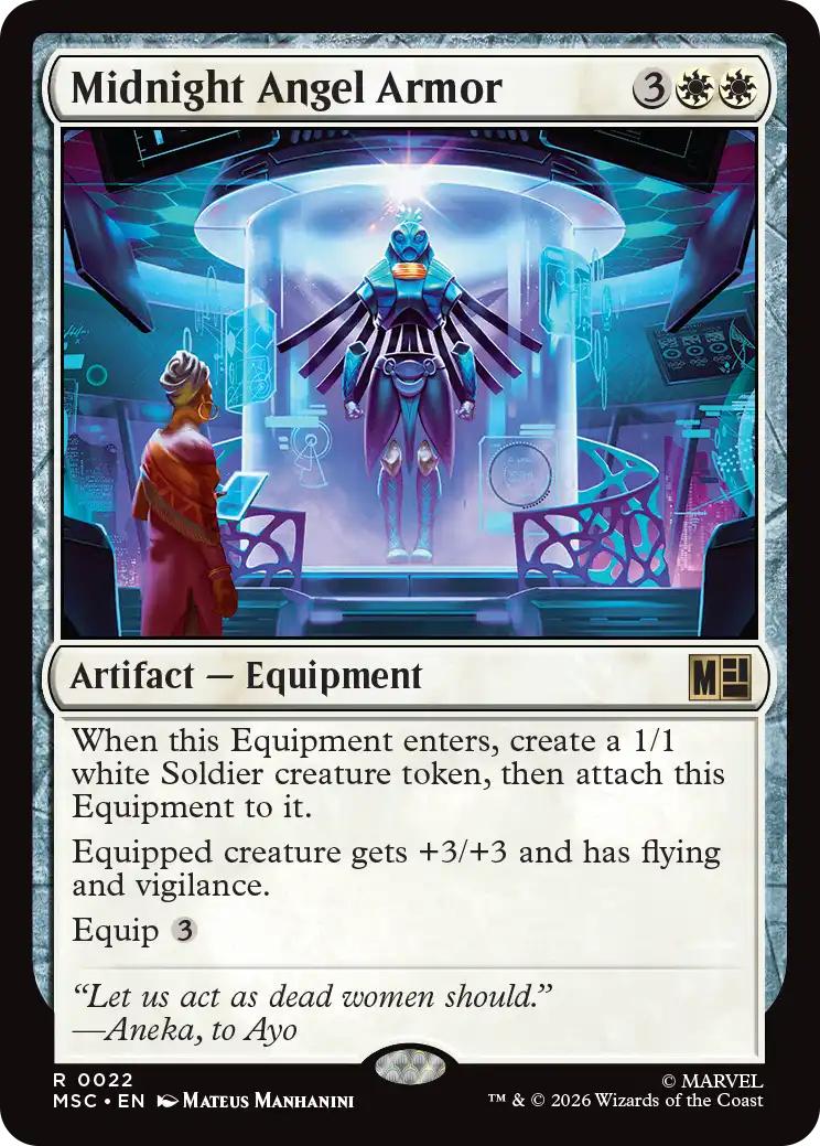 Midnight Angel Armor [22] [Marvel Super Heroes: Commander] [Non-Foil]
