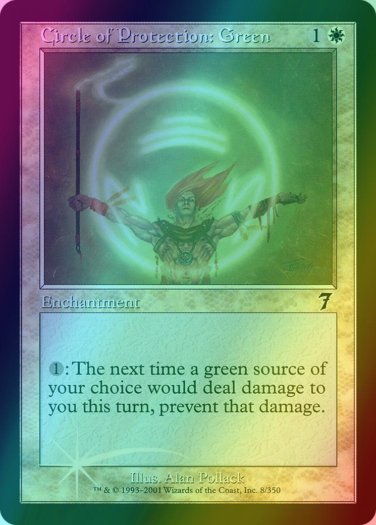 Circle of Protection: Green [8x] [Seventh Edition] [Foil]