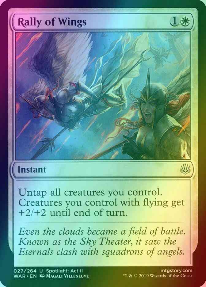 Rally of Wings [27] [War of the Spark] [Foil]