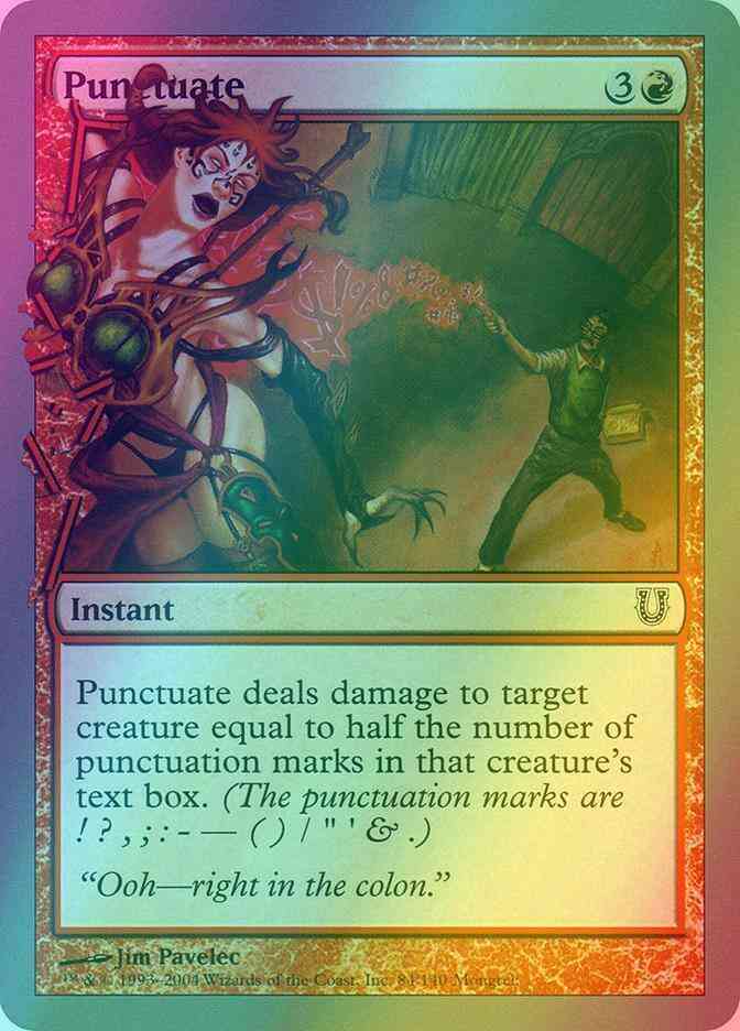 Punctuate [84] [Unhinged] [Foil]