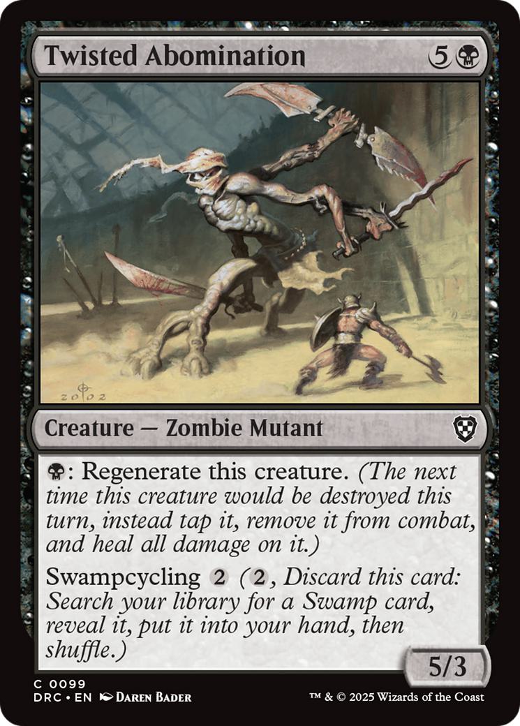 Twisted Abomination [99] [Aetherdrift: Commander] [Non-Foil]