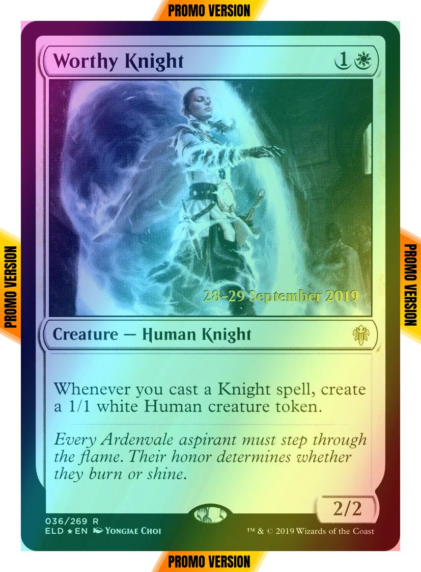 Worthy Knight [36s] [Throne of Eldraine Promos] [Foil]