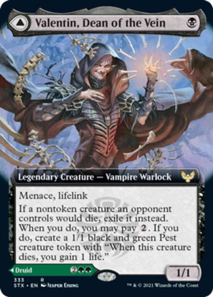 Valentin, Dean of the Vein // Lisette, Dean of the Root [333] [Extended Art] [Strixhaven: School of Mages] [Non-Foil]
