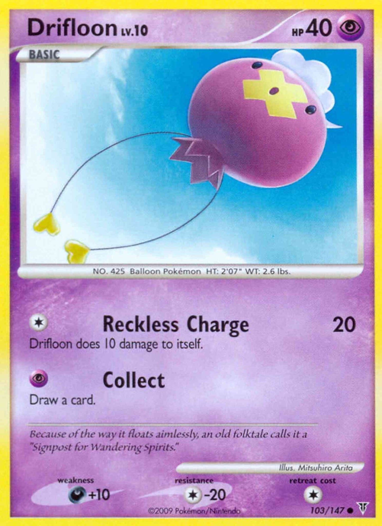 Drifloon - 103/147 - Common [pl3-103] [Reverse Holo]