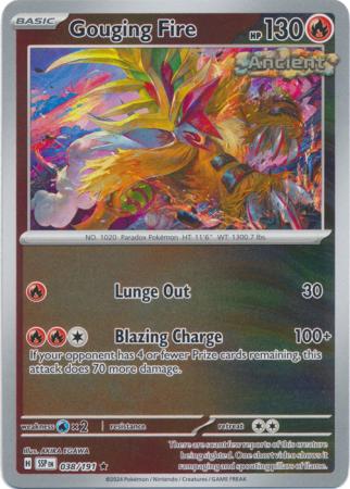 Gouging Fire - 038/191 - Rare [sv08-038] [Reverse Holo]