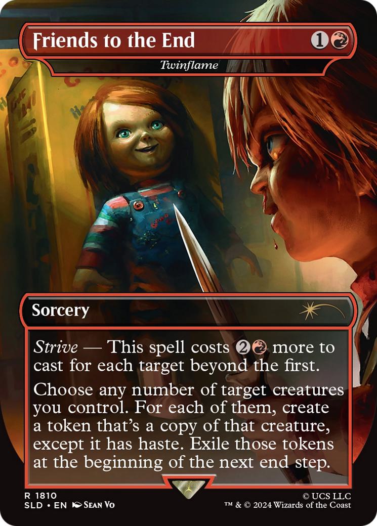 Friends to the End - Twinflame [1810] [Borderless] [Chucky] [Secret Lair Drop] [Non-Foil]