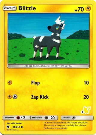 Blitzle - 81/214 - Common - Pikachu Stamp [BA01-1] [Non-Holo]