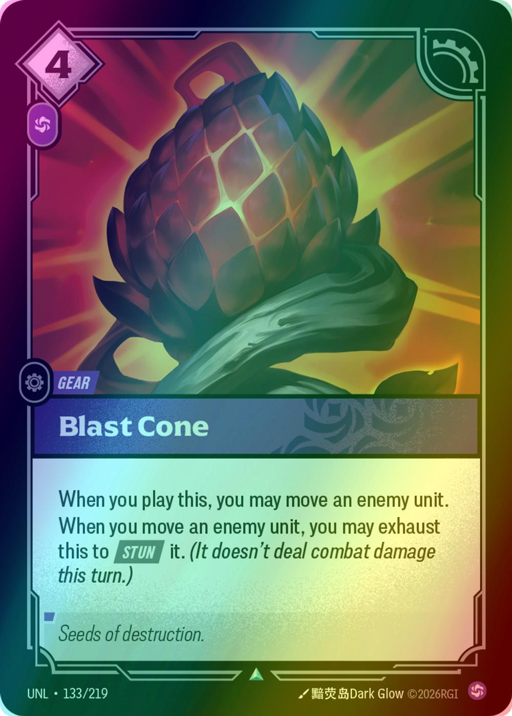 Blast Cone - 133/219 [Unleashed] [Foil]