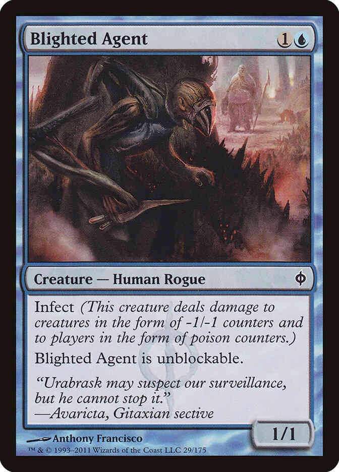 Blighted Agent [29] [New Phyrexia] [Non-Foil]