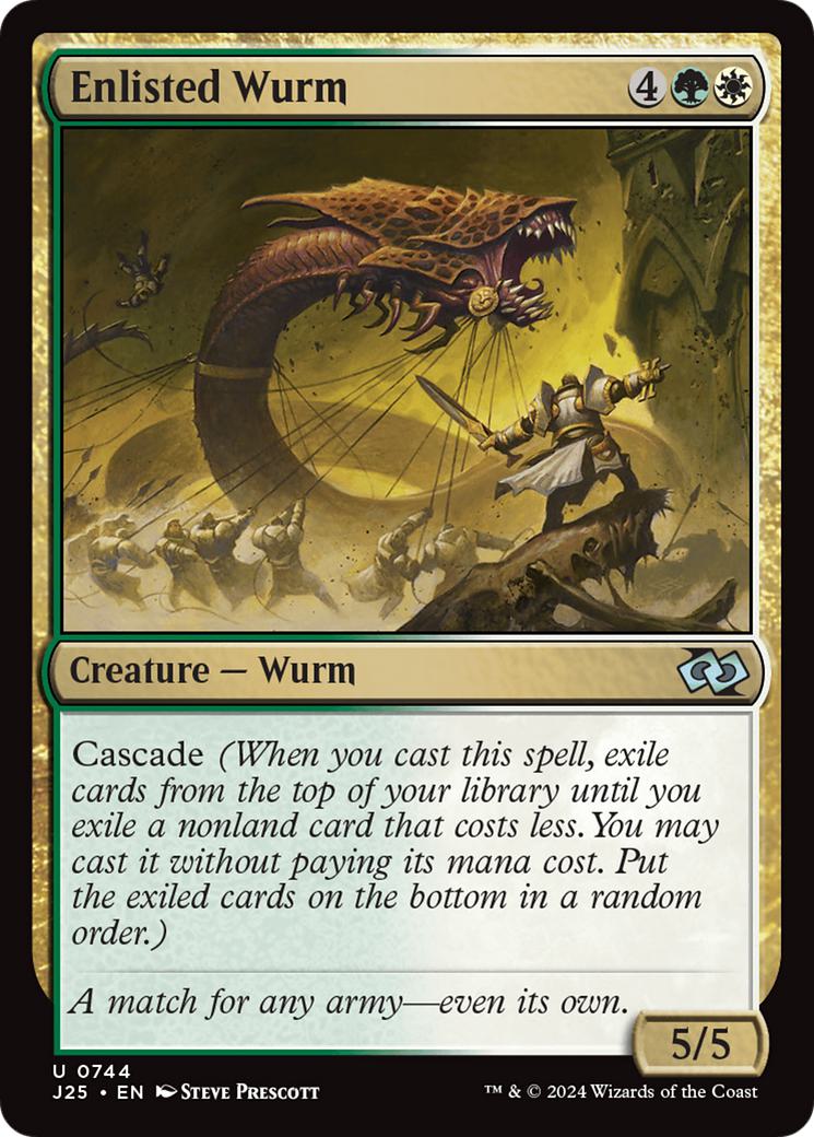 Enlisted Wurm [744] [Foundations: Jumpstart] [Non-Foil]