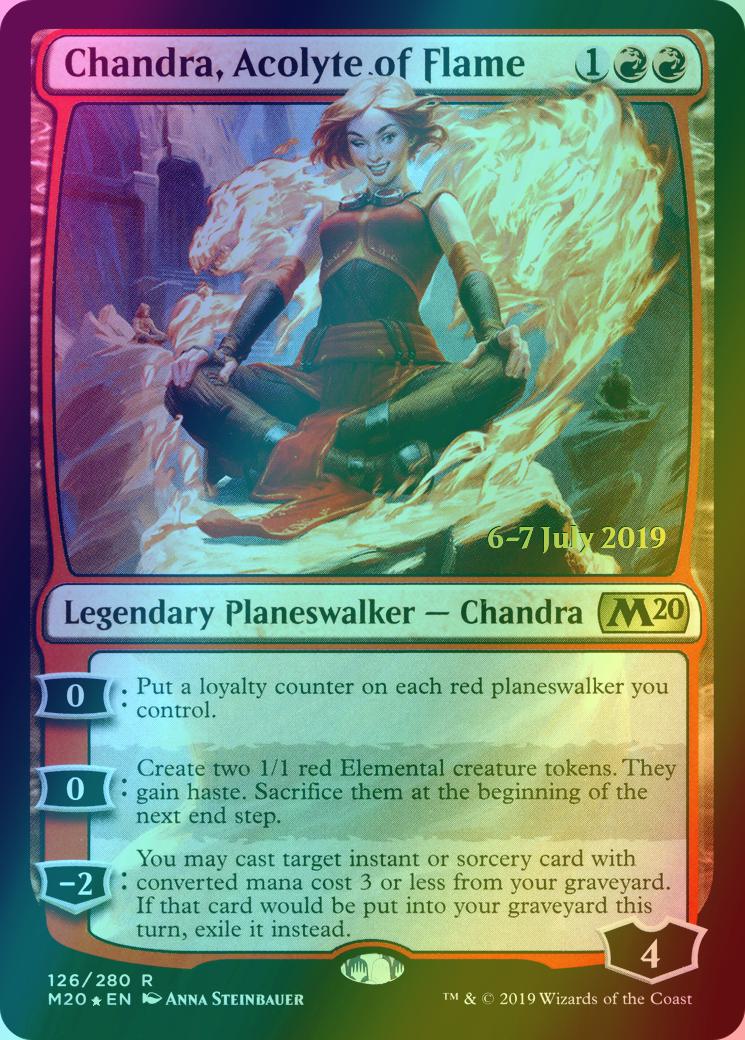 Chandra, Acolyte of Flame [126s] [Core Set 2020 Promos] [Foil]