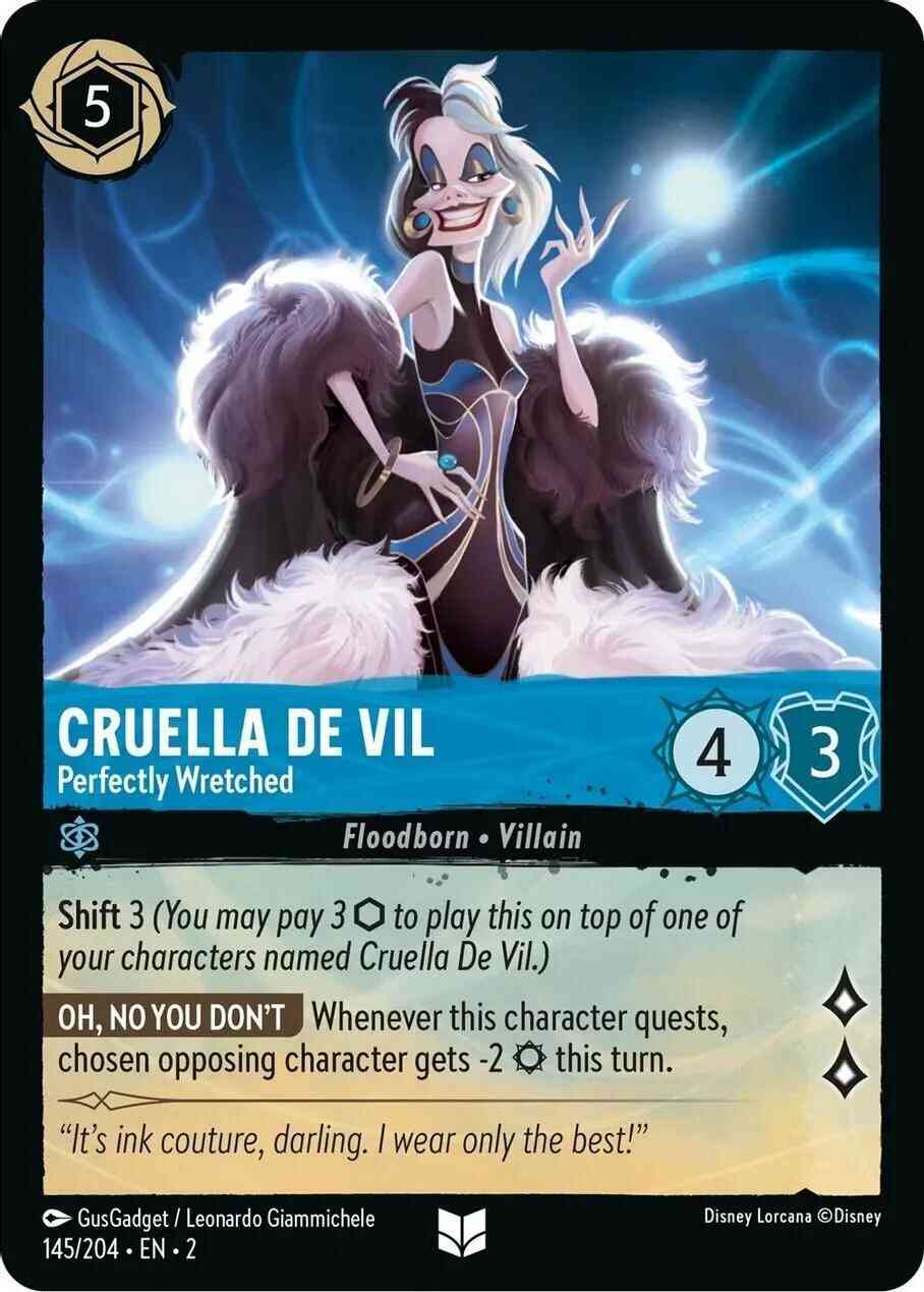 Cruella De Vil - Perfectly Wretched - 145/204 [Rise Of The Floodborn] [Non-Foil]