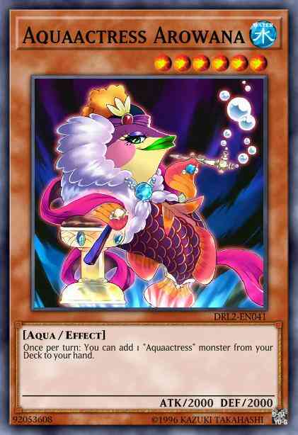 Aquaactress Arowana - DRL2-EN041 - Super Rare - 1st Edition