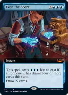 Even the Score [411] [Extended Art] [Streets of New Capenna] [Non-Foil]