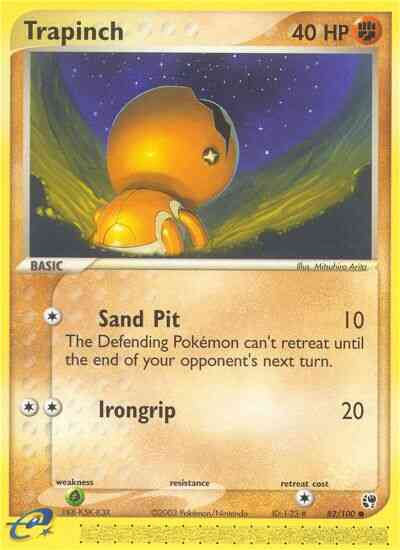 Trapinch - 82/100 - Common [ex2-82] [Reverse Holo]