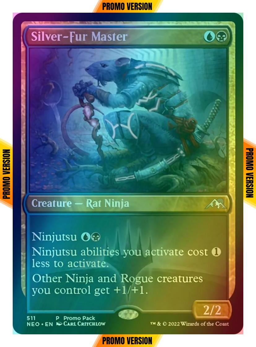 Silver-Fur Master [511] [Dark Frame Promo Pack] [Kamigawa: Neon Dynasty] [Foil]