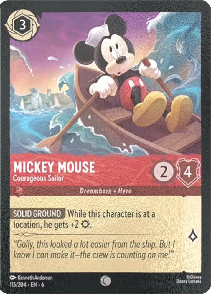 Mickey Mouse - Courageous Sailor - 115/204 [Azurite Sea] [Cold Foil]