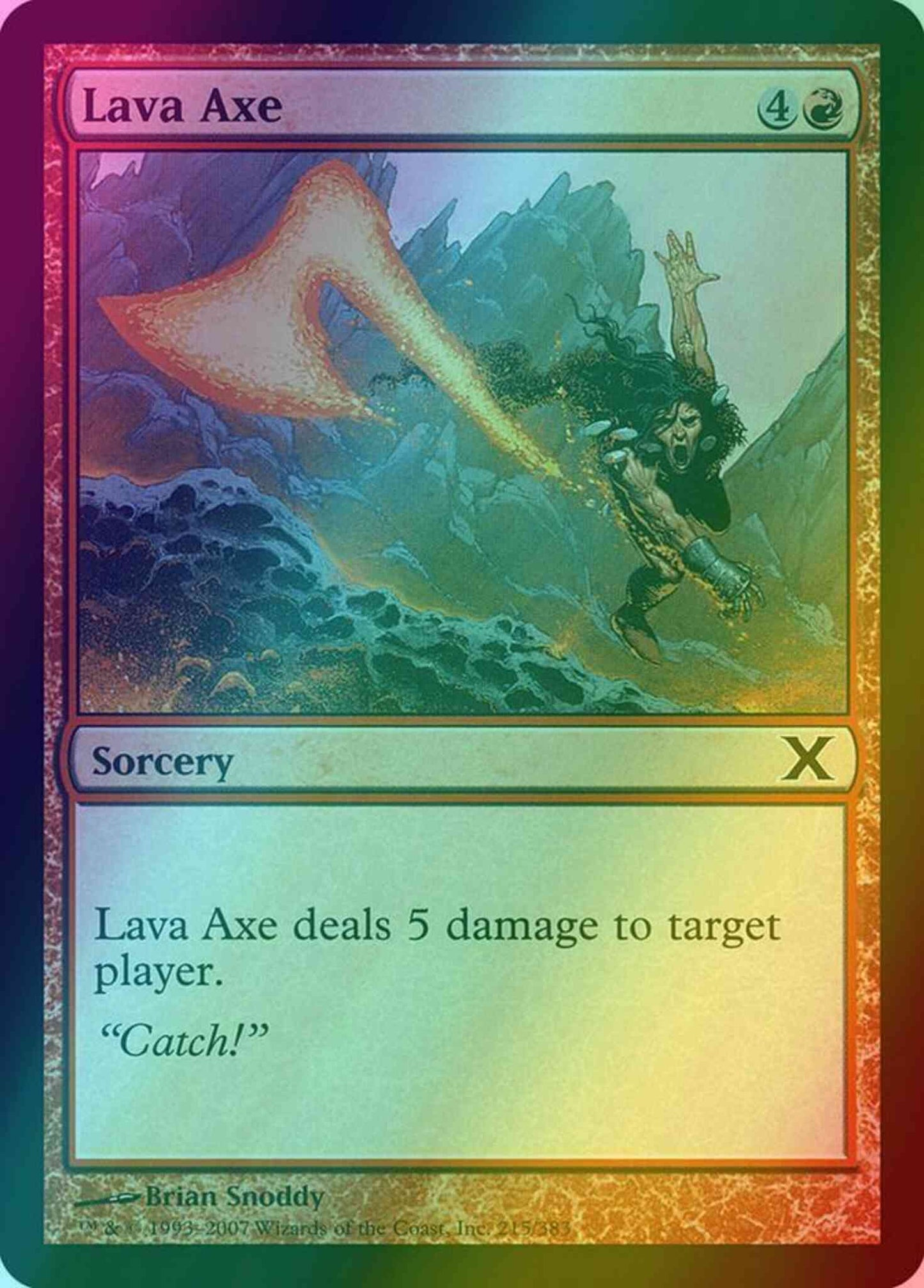 Lava Axe [215] [Tenth Edition] [Foil]