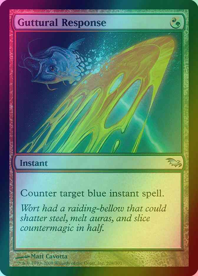 Guttural Response [208] [Shadowmoor] [Foil]