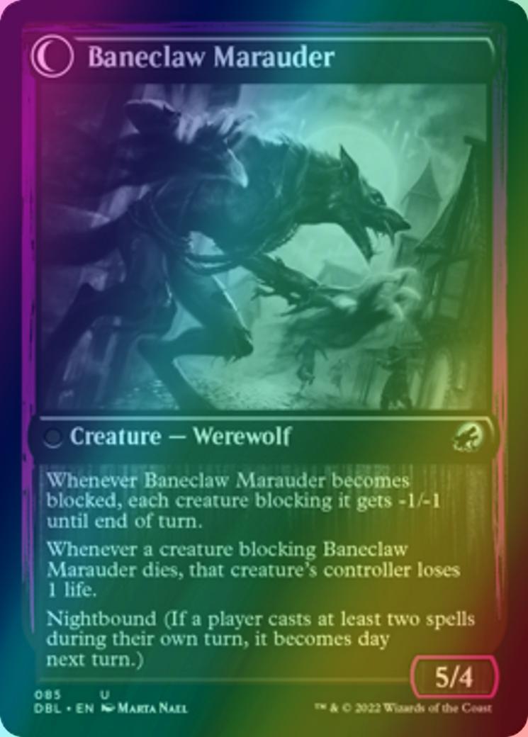 Baneblade Scoundrel // Baneclaw Marauder [85] [Innistrad: Double Feature] [Foil]