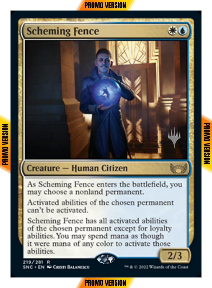 Scheming Fence [Promo Pack] [219p] [Streets of New Capenna: Promos] [Non-Foil]
