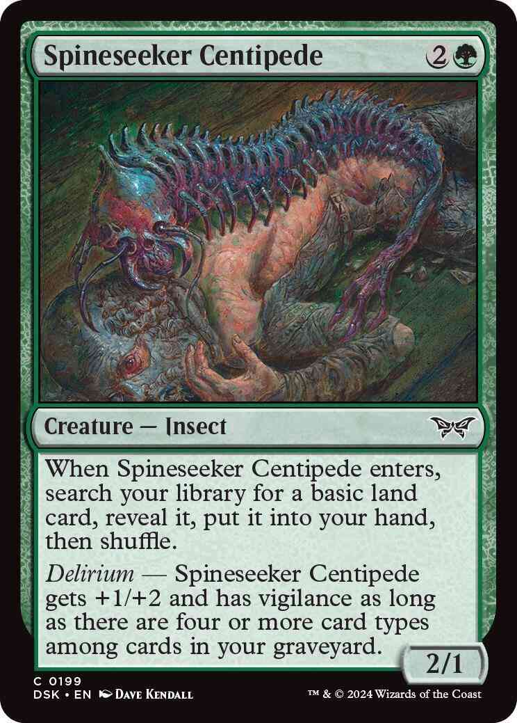 Spineseeker Centipede [199] [Duskmourn: House of Horror] [Foil]