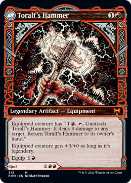 Toralf, God of Fury // Toralf's Hammer [313] [Showcase] [Kaldheim] [Non-Foil]