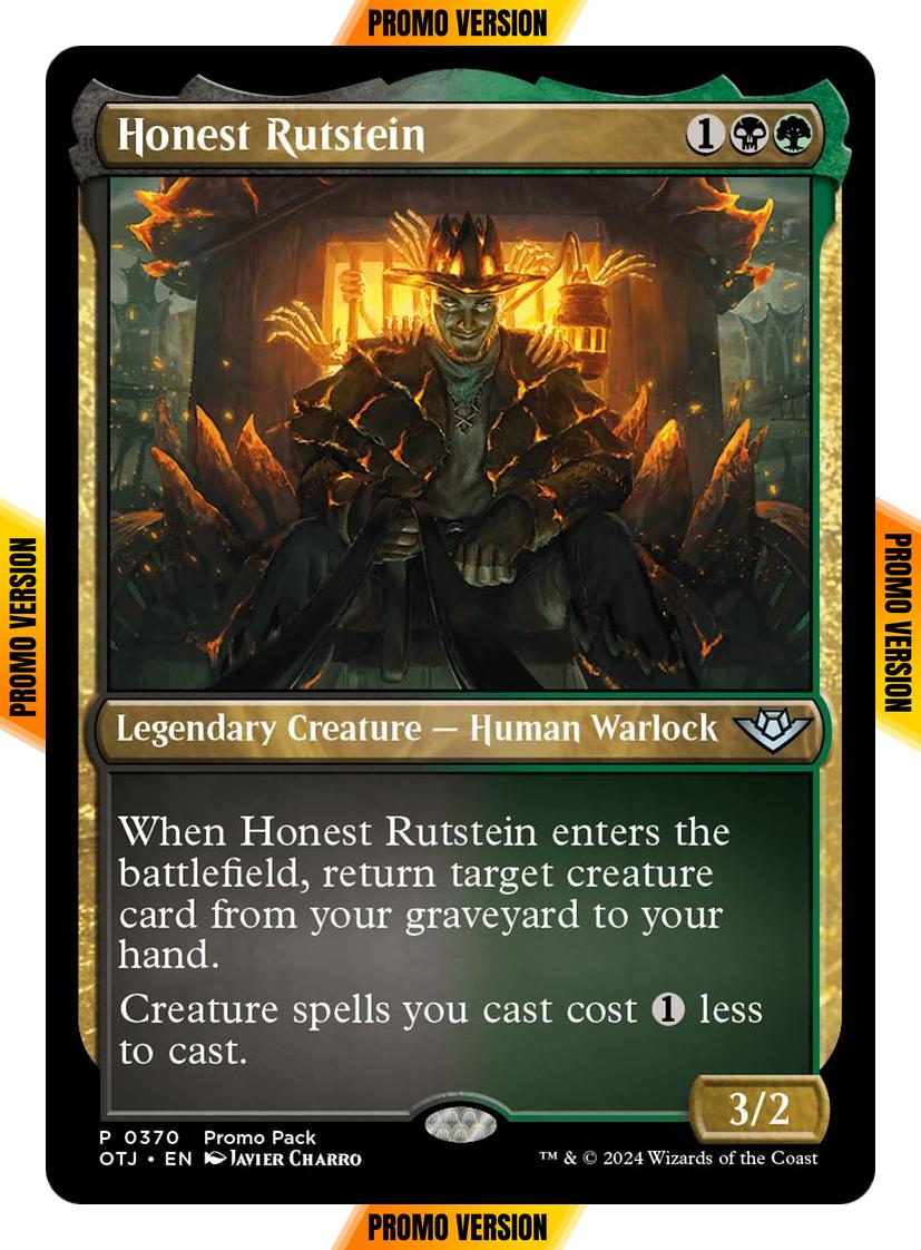 Honest Rutstein [370] [Dark Frame Promo Pack] [Outlaws of Thunder Junction] [Non-Foil]