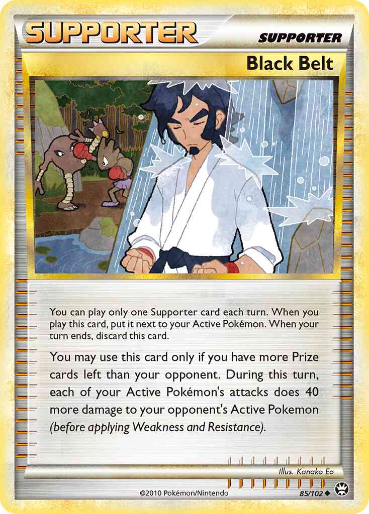 Black Belt - 85/102 - Uncommon [hgss4-85] [Reverse Holo]