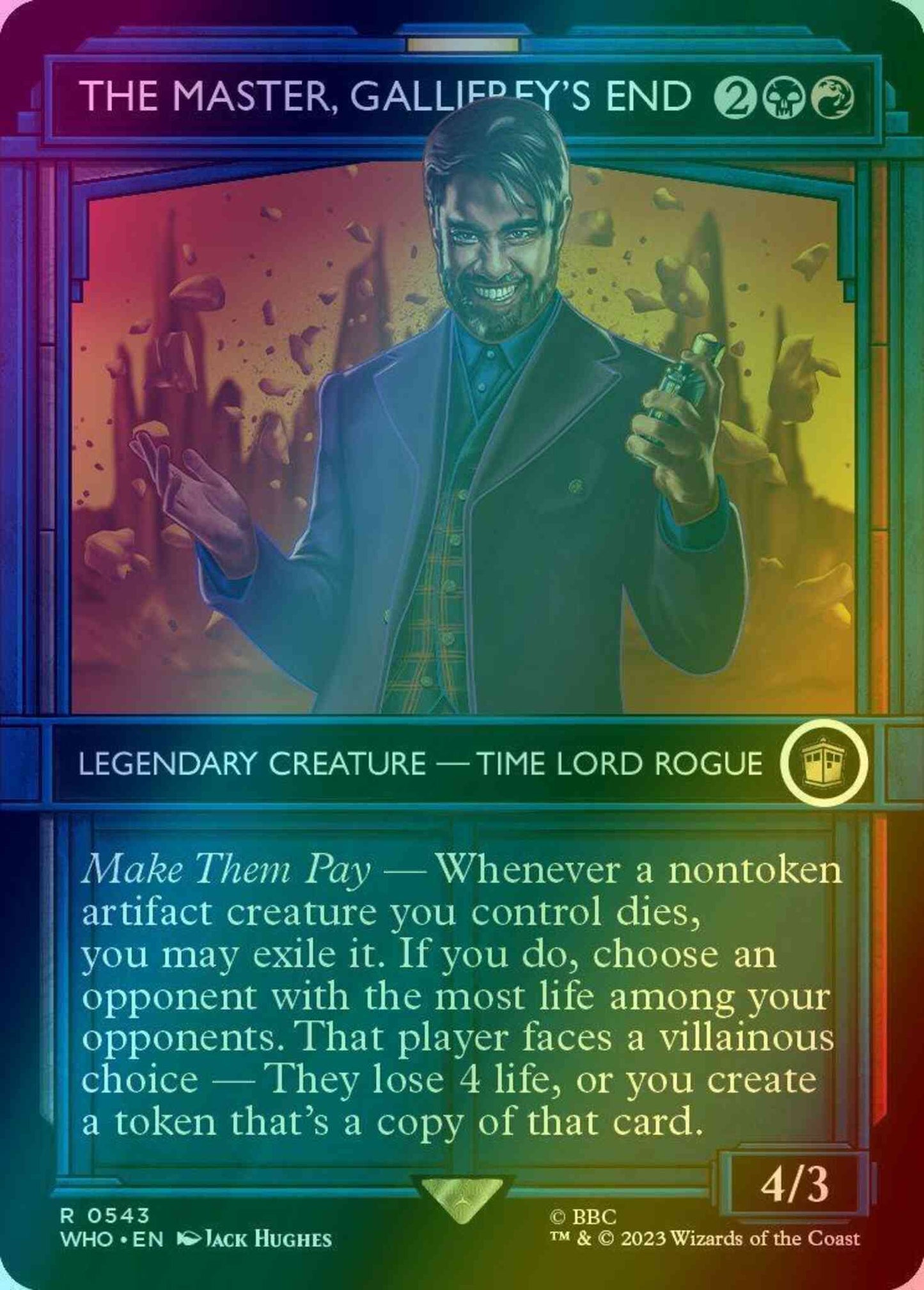 The Master, Gallifrey's End [543] [TARDIS Showcase] [Universes Beyond: Doctor Who] [Foil]