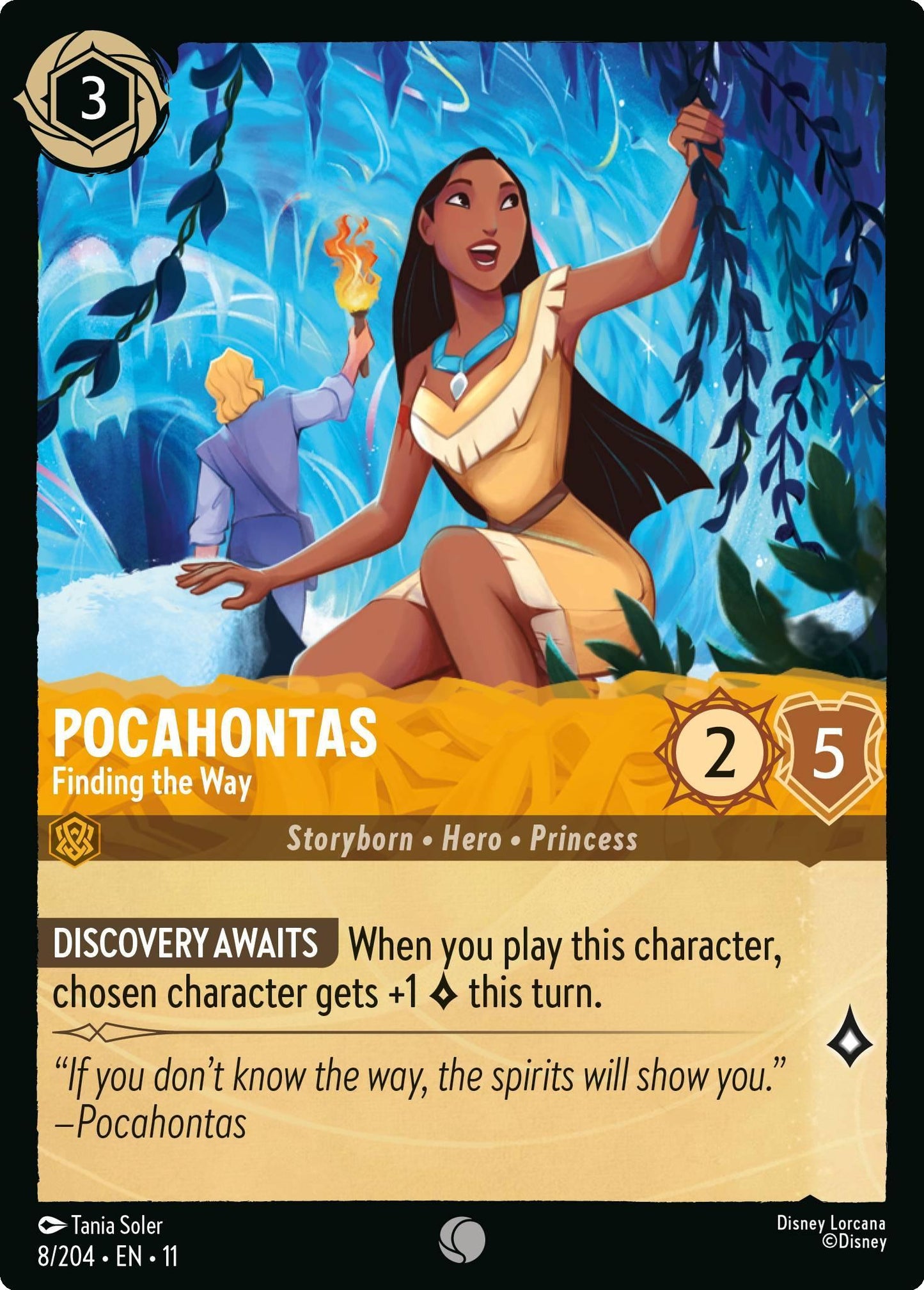 Pocahontas - Finding the Way - 8/204 [Winterspell] [Non-Foil]