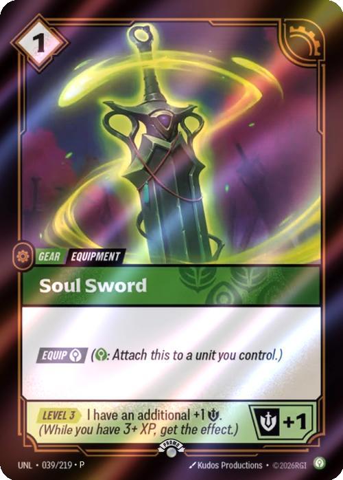 Soul Sword - 039/219 [Riftbound Organized Play Promotional Cards] [Foil]
