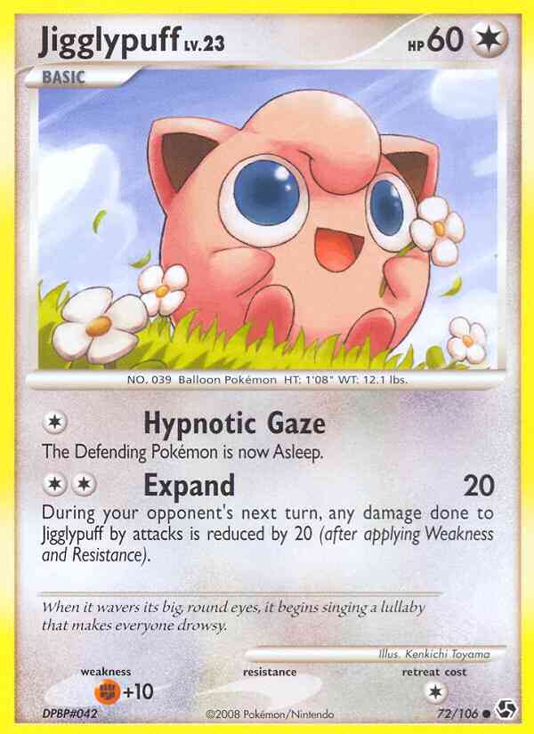 Jigglypuff - 72/106 - Common [dp4-72] [Reverse Holo]