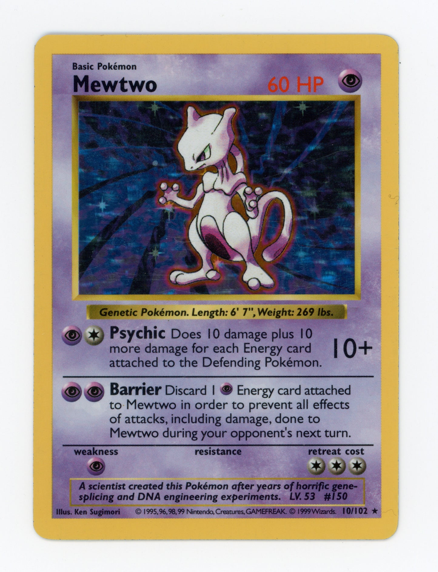 Mewtwo — Rare|Shadowless|Holo — ID 19168