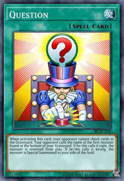 Question - DR1-EN053 - Super Rare - Unlimited
