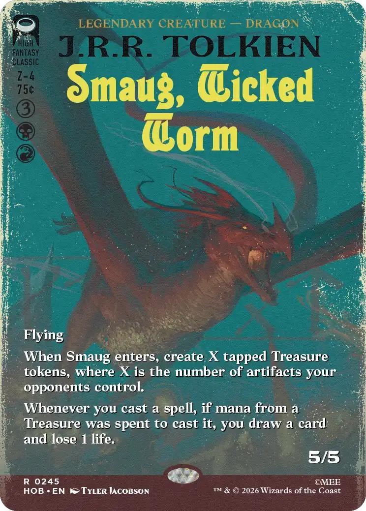 Smaug, Wicked Worm [245] [Borderless] [Book Cover] [The Hobbit] [Non-Foil]